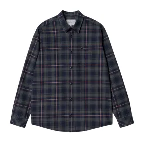 Camicia Carhartt WIP L/S Lermond Verde / Blu