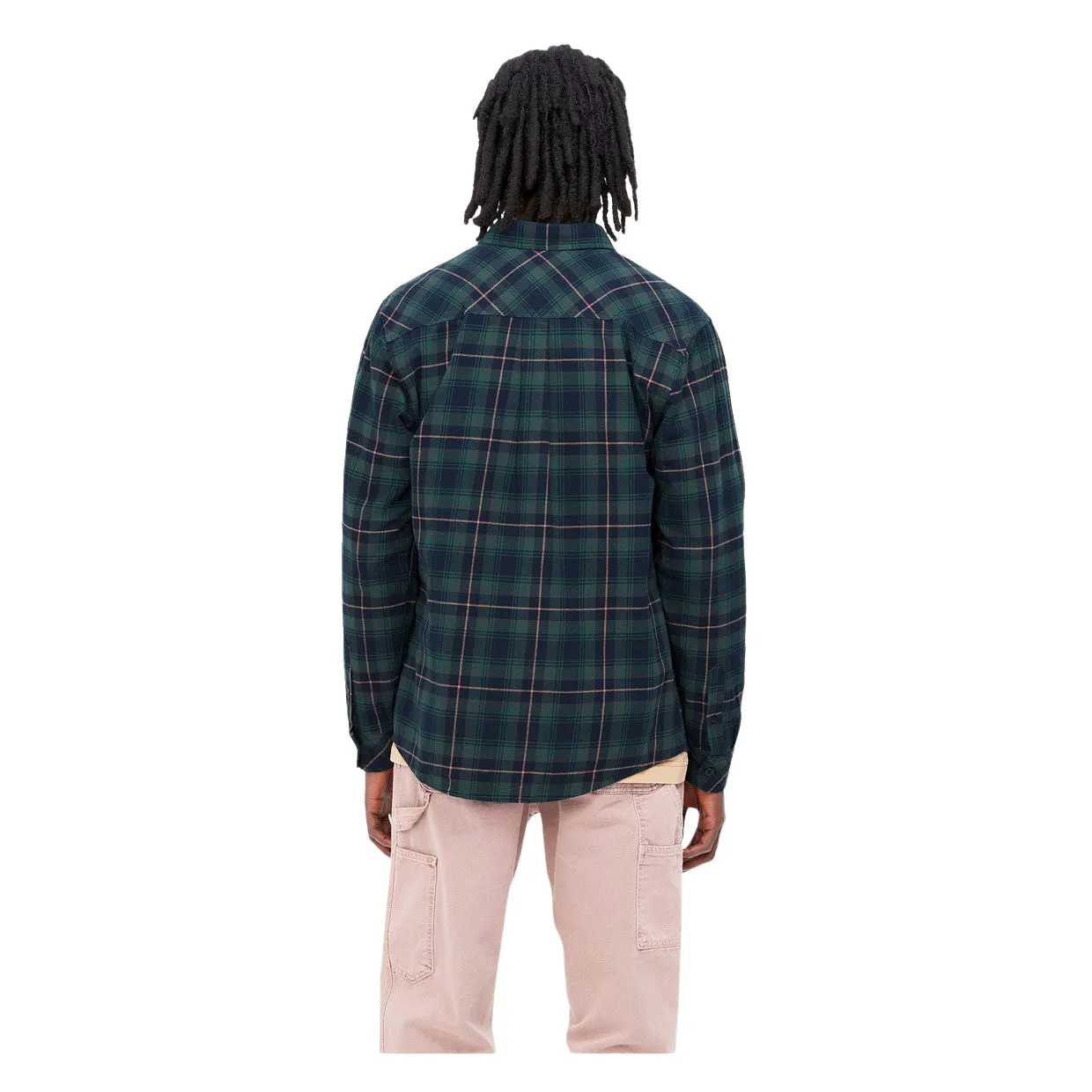 Camicia Carhartt WIP L/S Lermond Verde / Blu