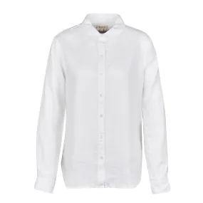 Camicia Donna Barbour Marine Bianco