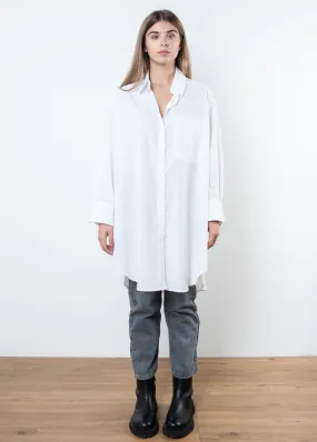 Camicia oversize in popeline