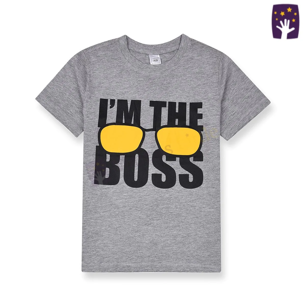 Clothing C I am the Boss grey Shirt 10218