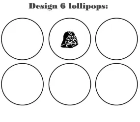 Customize your own 2D ball style edible image lollipop