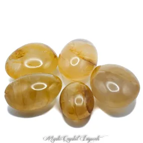 Golden Healer Quartz Palm Stones