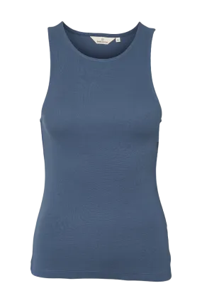 Ludmilla Racing Tank - Vintage Indigo