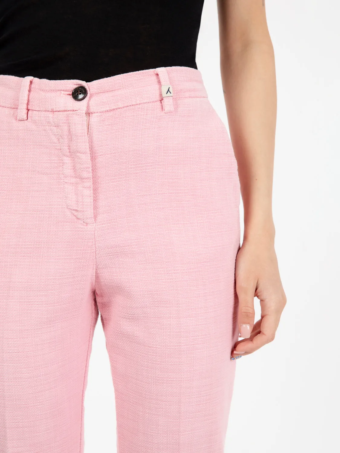 Pantaloni structure rosa