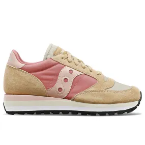 Scarpe Donna Saucony Sneakers Jazz Triple Beige - Red